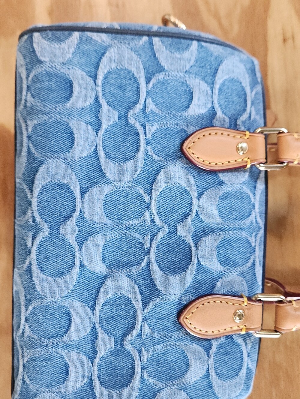 Coach Mini Rowan In Signature Denim - Picture 11 of 14
